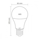 LED ŽIAROVKA A65 E27 230V 15W = 90W STUDENÁ 6000K Trieda energetickej účinnosti G