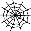 Наклейки SPIDER WEB 45x45см Хэллоуин пауки ЦВЕТА