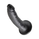 PEPIDREAM - DILDO real PRÍSAVKA ČIERNA 18CM