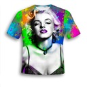 TRIČKO 3D FULLPRINT T-shirt MARILYN M FAREBNÉ Značka iná