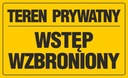 TABLICA INFORMACYJNA BUDOWLANA TEREN PRYWATNY