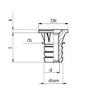 A312 mufa na pätku, zatĺkacia M5 regulátor 10 KS Priemer 7.5 mm