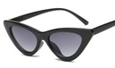 Slnečné okuliare čierne mačacie oko dámske módne úzke elegantné Dominujúca farba viacfarebná