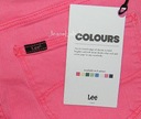 LEE SCARLETT džínsy strečové rúrky ružové W25 L33 Dĺžka nohavíc dlhá