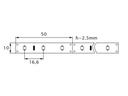 LED pásik PRO 2835 120/m 24W - neutrálny IP61 - 1m Dĺžka 1 m