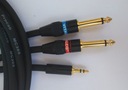 Кабель PROCAB mini Jack 3,5S/2xJack 6,3моно 3м