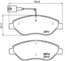 SABOTS DE FREIN FEROPOUR FDB1468 FIAT STILO 01R- AVANT POUR 281 photo 2 - milautoparts-fr.ukrlive.com