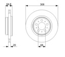 DISCS MIKODA 2428 GT VOLVO XC90 I OD02R REAR 308MM photo 2 - milautoparts-fr.ukrlive.com