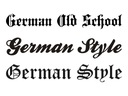 Наклейка на автомобиль в немецком стиле! немецкая старая школа