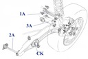 HONDA CIVIC CRV CR-V CRX SWINGARM UPPER REAR RIGHT photo 2 - milautoparts-fr.ukrlive.com