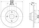 TRW DISC REAR RENAULT CLIO I 1 MK1 WITHOUT ABS photo 2 - milautoparts-fr.ukrlive.com