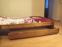 Деревянный сосновый ящик под кроватью, 200 см, ДУБ