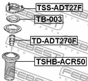 TOYOTA AVENSIS T27 BEARING SHOCK ABSORBER FRONT photo 2 - milautoparts-fr.ukrlive.com