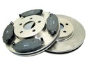 DISCOS X2 + ZAPATAS PARTE DELANTERA FORD MONDEO 3 MK3 2000- 