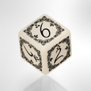 РПГ DICE d6 ELVIC CUBE СЛОНОВАЯ ЧЕРНАЯ Слоновая кость