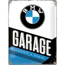 Вывеска BMW GARAGE, листовой металл, 30x40