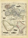 ШЕЛКОВЫЙ ПУТЬ Европа Индия иллюстрированная карта 1851 года