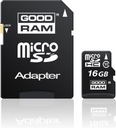 Карта памяти microSDHC micro SD + адаптер 10CL GOODRAM 16 ГБ