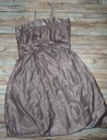 Sister Points strieborné kovové lesklé šaty S Dominujúci vzor bez vzoru