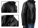 Pánska kožená bunda jarná DORJAN REX450 S Dominujúca farba čierna