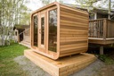 Cedrowa sauna LUNA KNOTTY 880LU 244x244 cm Szerokość produktu 244 cm