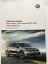 Volkswagen VW Golf VII вариант GTD alltrack Руководство по эксплуатации на польском языке