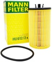 MANN-FILTER HU 612/2 X Olejový filter Vonkajší priemer 54 mm