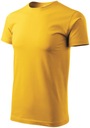 Pánske tričko okrúhly výstrih Malfini žltá veľkosť XL Model Koszulka Basic