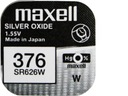 1x СЕРЕБРЯНАЯ БАТАРЕЯ MAXELL SR 626 Вт 376 G4 SR66 377