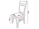 Jedálenská stolička MOVILE 29 - wenge / hnedá Hĺbka nábytku 42 cm