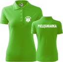 Dámske tričko s potlačou Polo Sestrička XS Kód výrobcu Pielęgniarka Bawełniana koszulka Polo