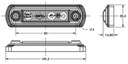 FEU GABARIT LED LED LATÉRALE POMARANCZOWA LD-676 photo 3 - milautoparts-fr.ukrlive.com