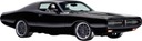 Наклейки на стену DODGE Charger Cars 70х20 см