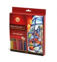 Мелки KOH-I-NOOR POLYCOLOR 72 цвета + карандаш 3837 карточка