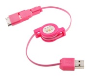 Зарядний пристрій USB кабель 3in1 micro USB iPh4 4g (3890)