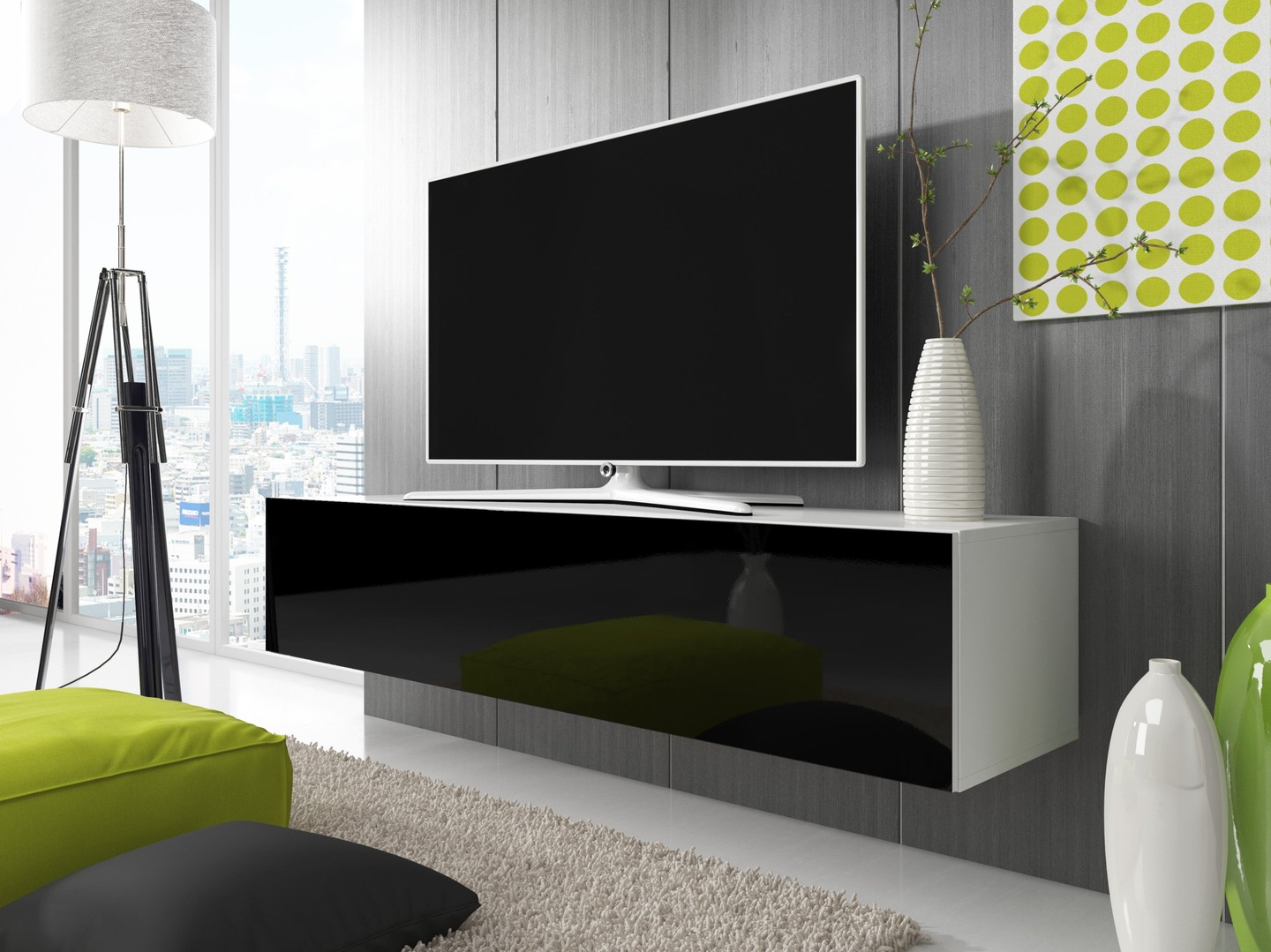 Тумба RTV 8. Hyper тумба под ТВ подвесная. Тумба RTV Eva 180 см белый / белый блеск + led. Тумба под телевизор Алибаба