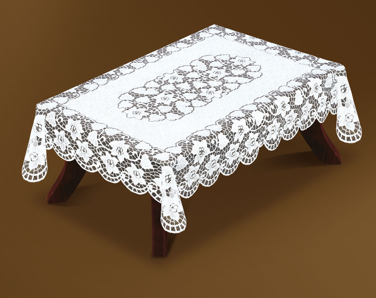 BIAŁY OBRUS PROSTOKĄTNY ŻAKARDOWY 120x160cm 22194 7018158661 Allegro.pl