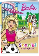 książeczki dla dzieci Barbie Scenki z naklejkami