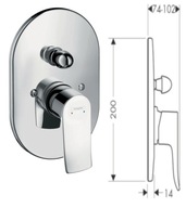 HANSGROHE Metris Vaňová batéria p/t 31484000