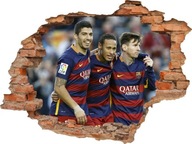 Samolepky na stenu Futbalisti 3D diera, Messi 120cm