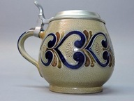 Pivní Sklenice porcelán cín design Goebel 1983 autor