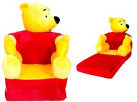 Detská sedačka plyšové kreslo medvedík Pú XL