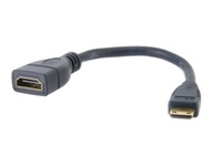 Kabel Adapter HDMI do mini HDMI 16cm