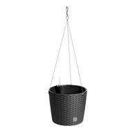 Závesný kvetináč + Zavlažovanie RATTAN 25,5xh22cm