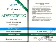 NTC'S DICTIONARY OF ADVERTISING - Jack Wiechmann