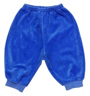 Velúrové pohodlné nohavice-aladinky modré 68