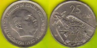 Hiszpania 25 Pesetas 1957 r. (69)