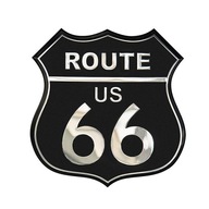Nálepka Na Hliníkový Plech 3D &Quot;Malý Štít / Route 66&Quot;