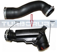 Патрубок трубка шланг тубрина резонатор volvo xc90 xc70 s60 v70 2.4 d5 30740896 - фото
