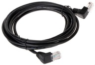 Patchcord RJ45/3.0-KK/B čierny kat.5e 3.0m